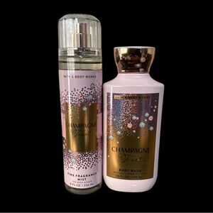 Bath & Body Works Champagne Toast Fine Fragrance Mist and Body Wash Set